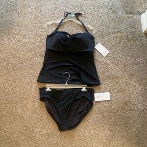 NWT FULL SET - Athleta Tara Tankini Top and Full Coverage Bottoms